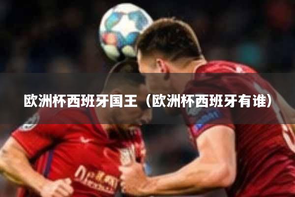 欧洲杯西班牙国王(欧洲杯西班牙有谁)