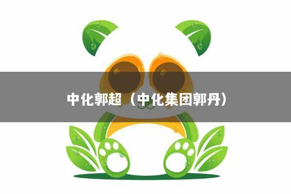 中化郭超（中化集团郭丹）